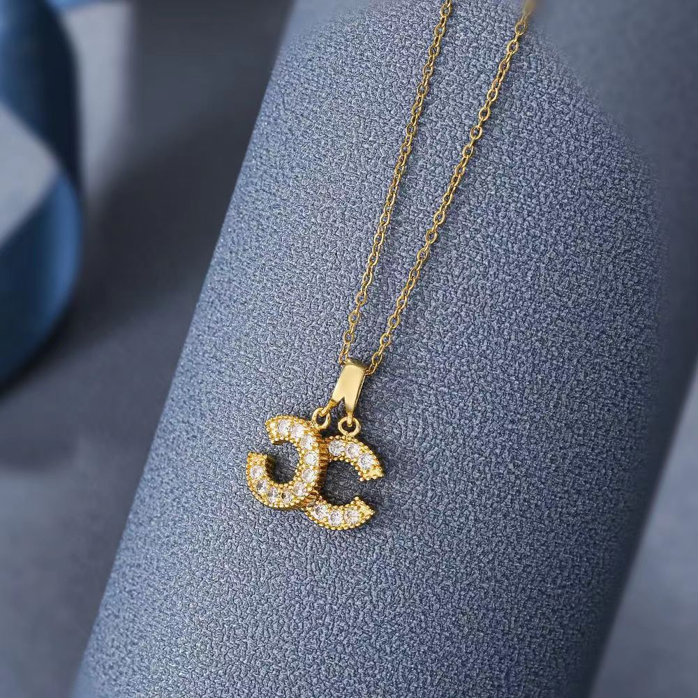 Letter double c necklace