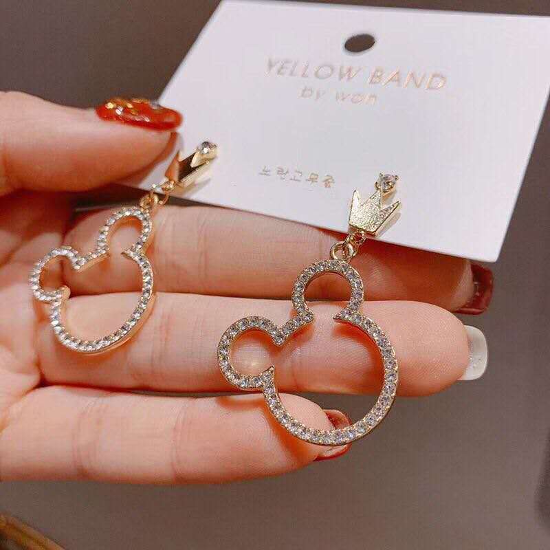 تاج بدلیجات زیبا وحشی مد وحشی سرگرم کننده گوشواره میکی