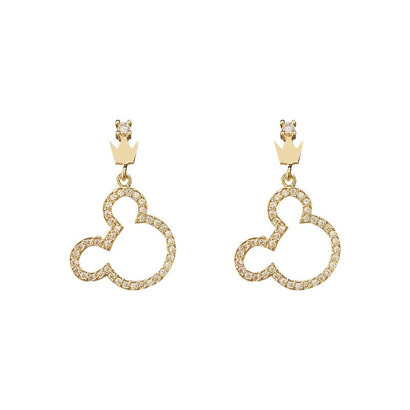 تاج بدلیجات زیبا وحشی مد وحشی سرگرم کننده گوشواره میکی