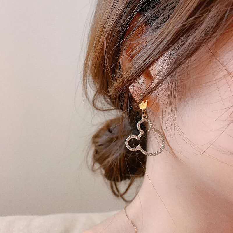 تاج بدلیجات زیبا وحشی مد وحشی سرگرم کننده گوشواره میکی