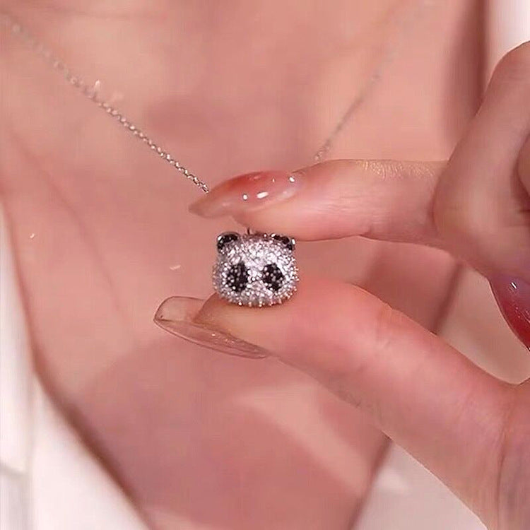 মাইক্রো-ইনলেইড জিরকন কুজি বিয়ার নেকলেস