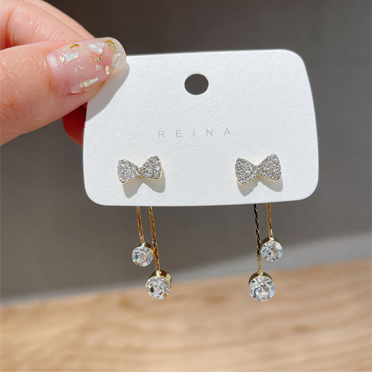 گوشواره نیو تاید منگوله زنانه سوزن نقره عیار 925