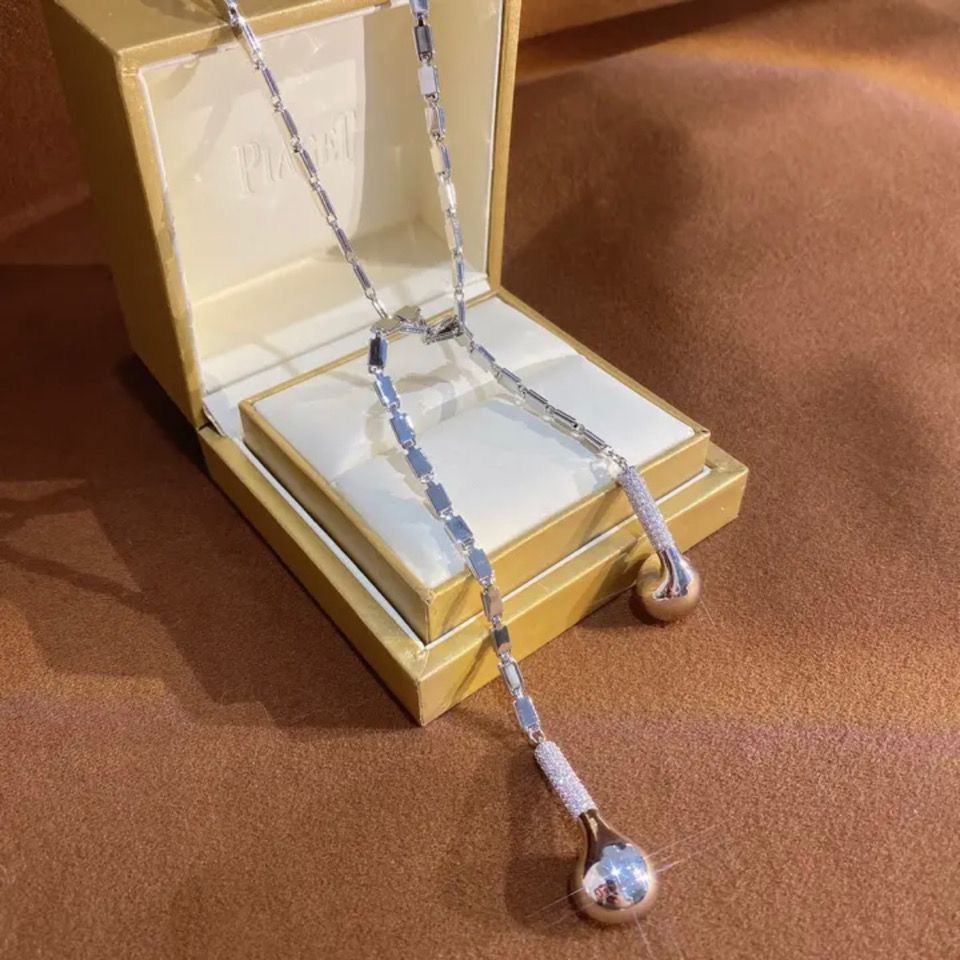 Wear more zircon earphone necklace