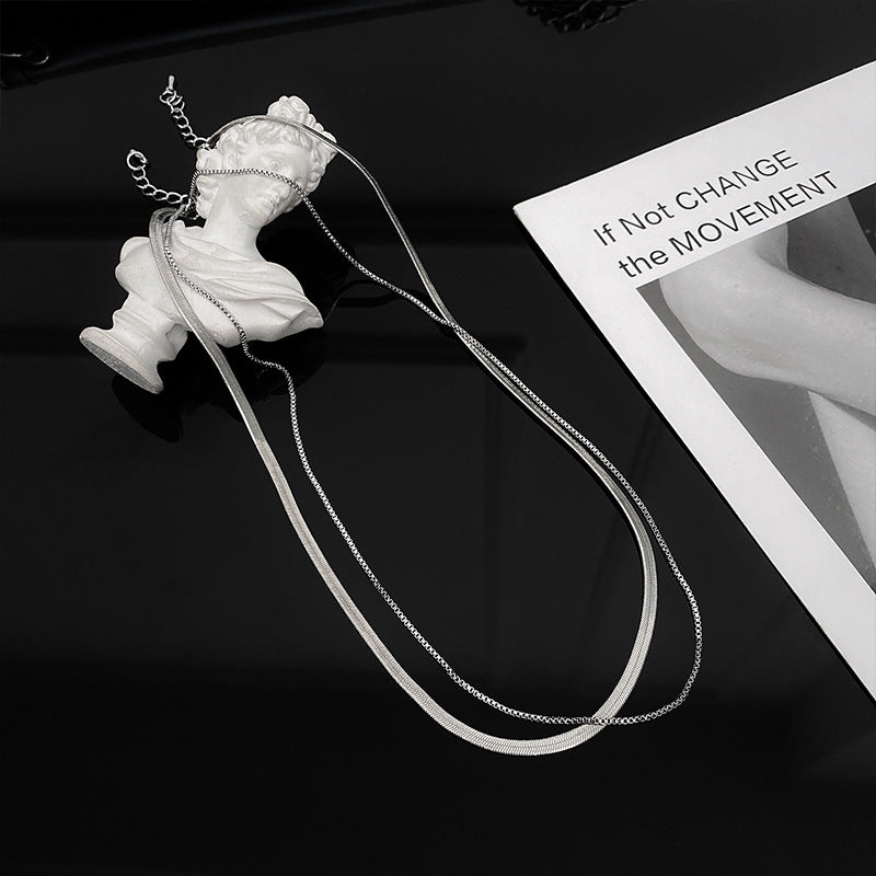 سادہ ڈبل اسٹیکڈ ہار