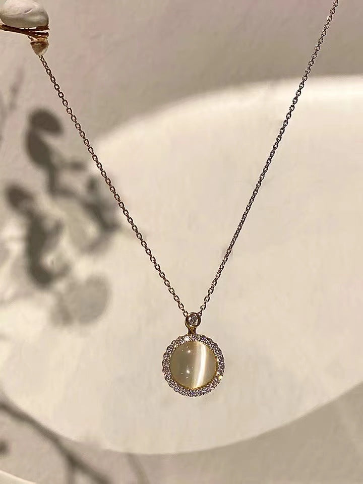 Xoay Vòng Cổ Opal Nữ Vòng Mở Vòng Tay Trang Trí Tay Có Thể Điều Chỉnh