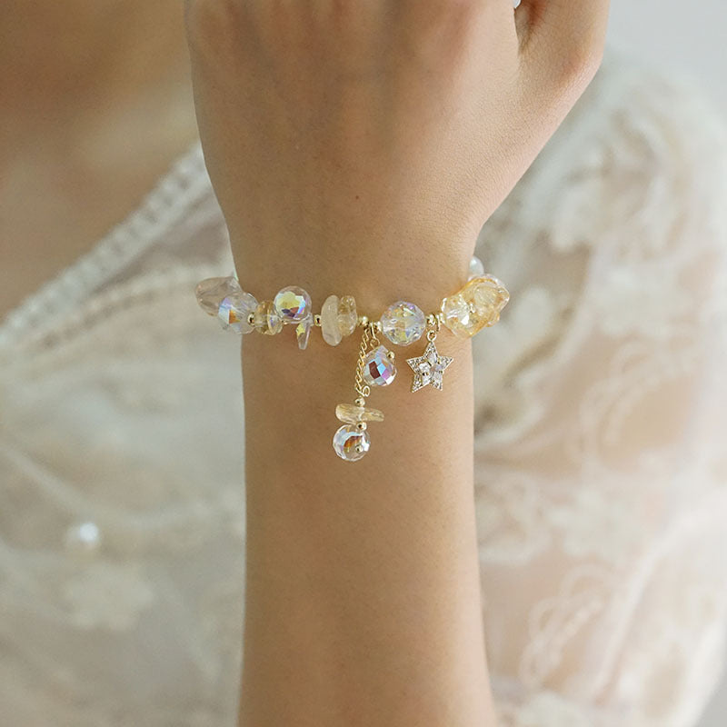 دستبند کریستال آمتیست نامنظم