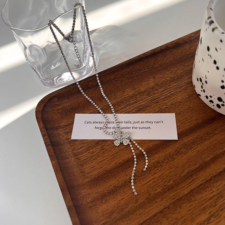 ডায়মন্ড বাটারফ্লাই নেকলেস