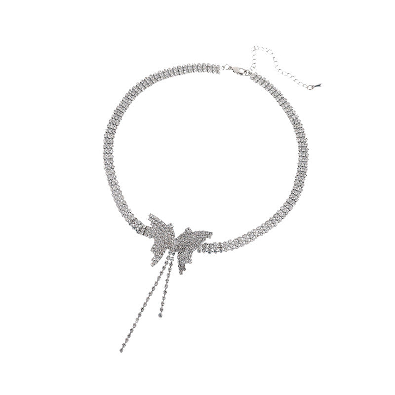 ডায়মন্ড বাটারফ্লাই নেকলেস