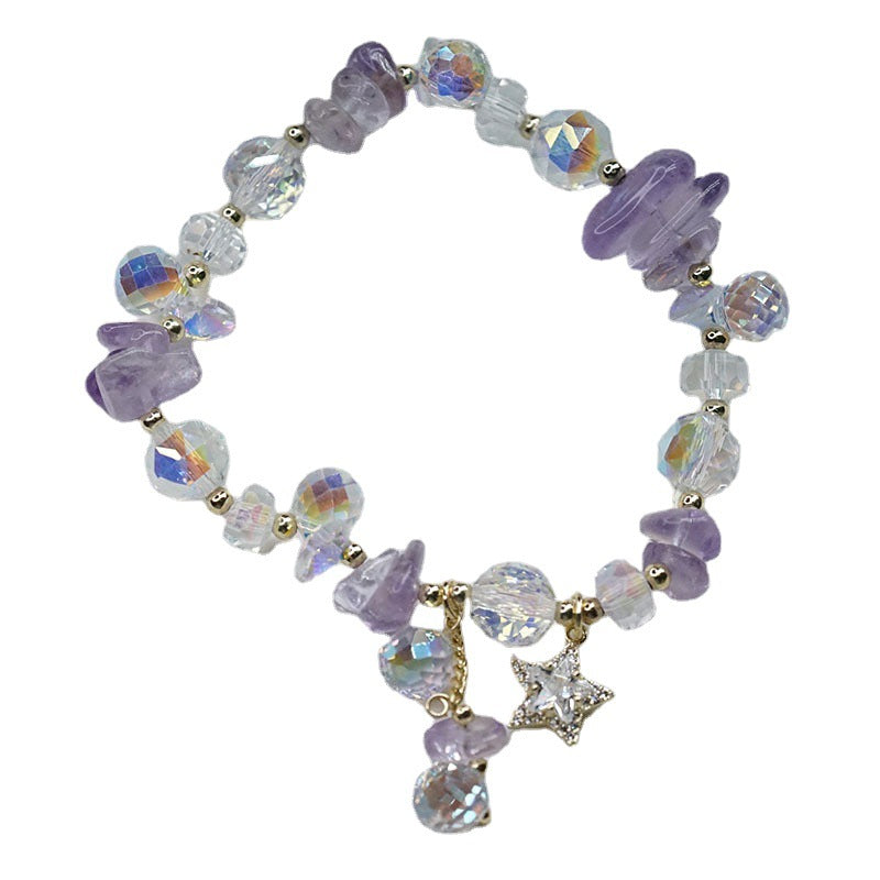 Irregular Amethyst Crystal Bracelet