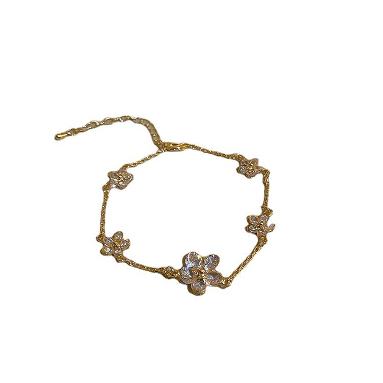 Bracciale fiore zircone