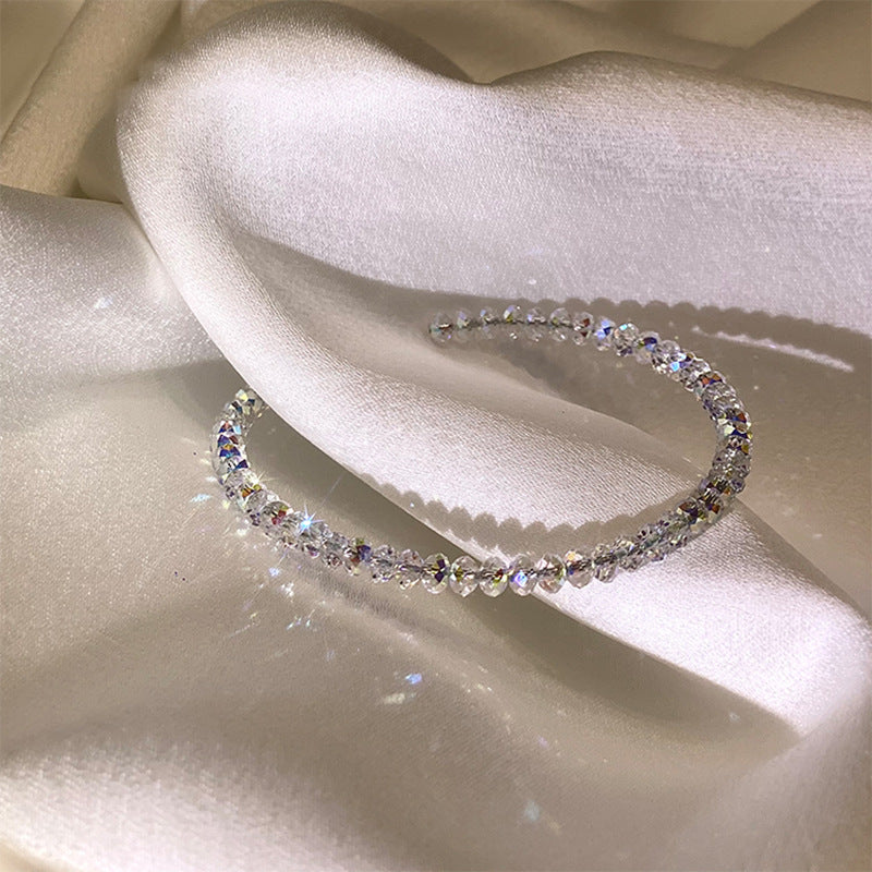 ক্রিস্টাল জ্যামিতিক ব্রেসলেট টু-পিস সেট