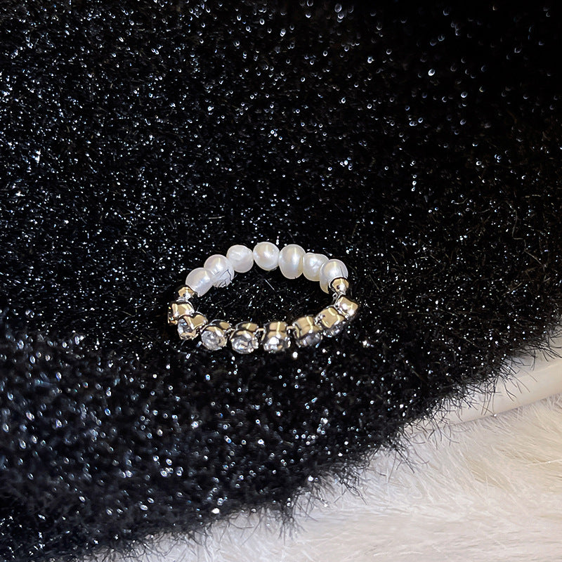 Nhẫn mở ngôi sao zircon nữ