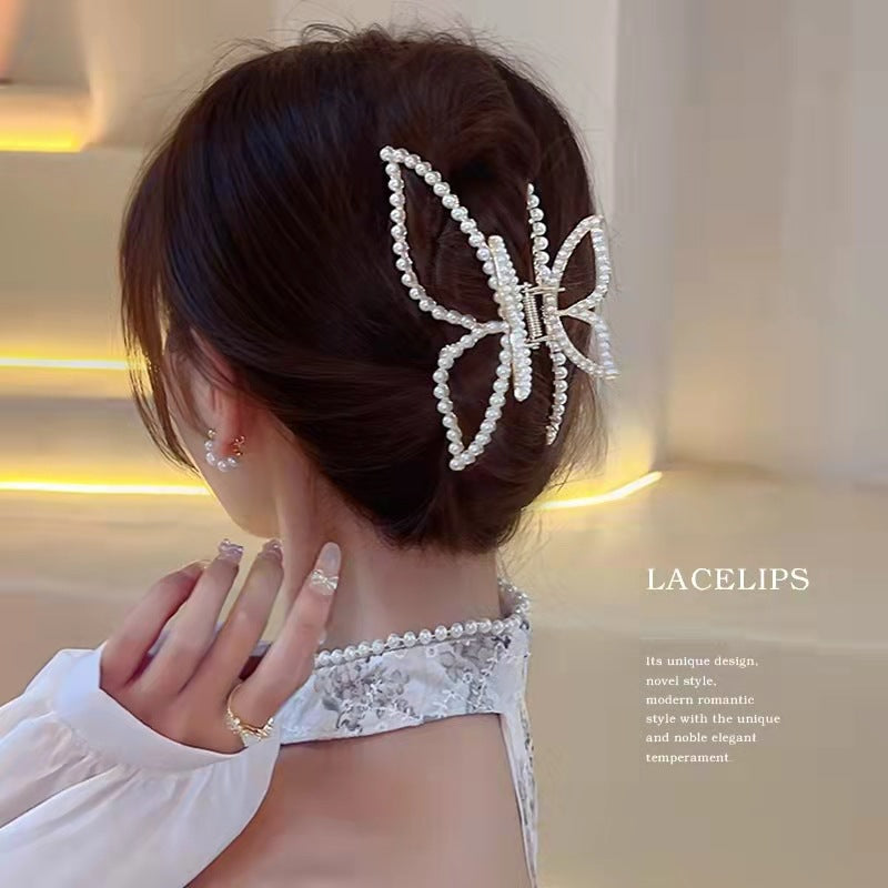 Butterfly  Back Head Shark Clip Hair Card Headdress