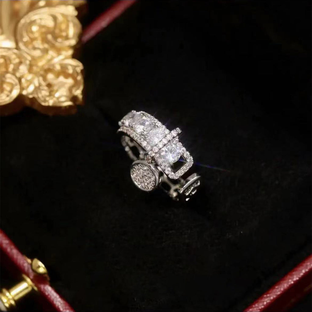 Vòng mở khóa tua rua zircon khảm siêu nhỏ