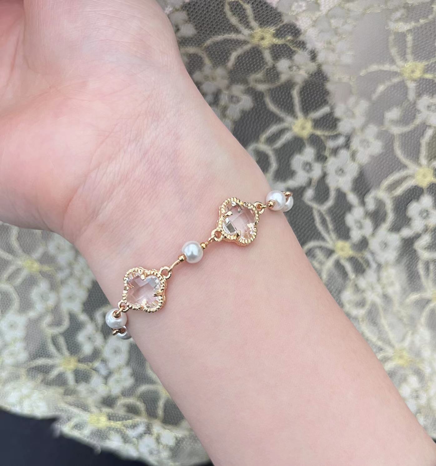 Four-leaf clover bracelet women simple