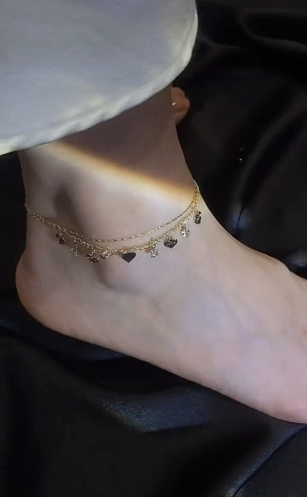 Love flash drill anklet adjustable