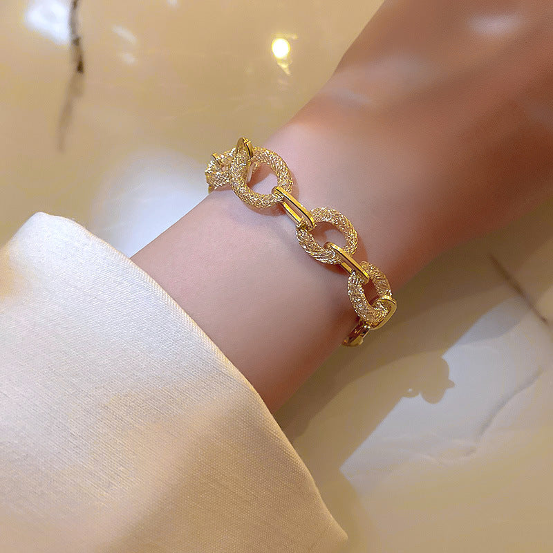 크리스탈 그리드 체인 브레이슬릿