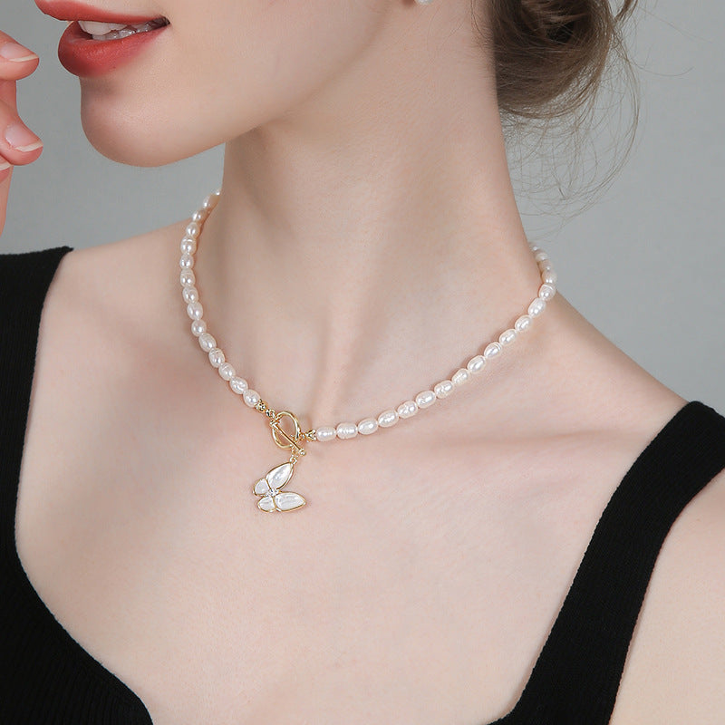 Freshwater Butterfly Necklace Bracelet