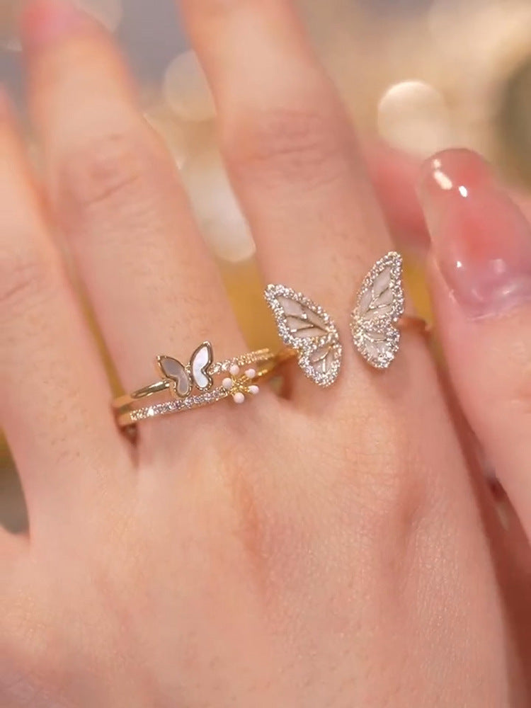 Nhẫn Nữ Hoa Bướm Ngọt Ngào