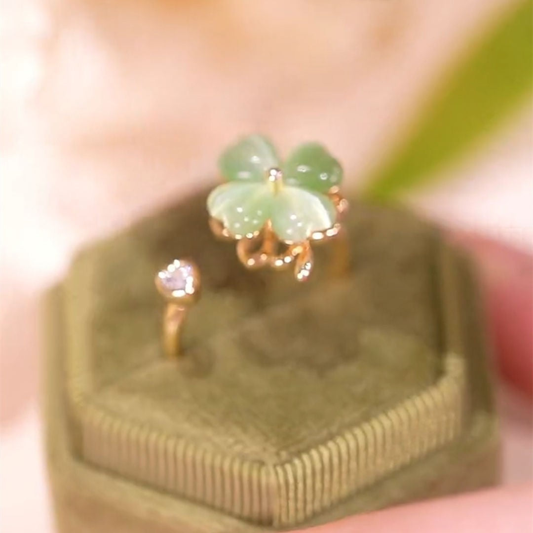 Vòng cổ opal xanh xoay được