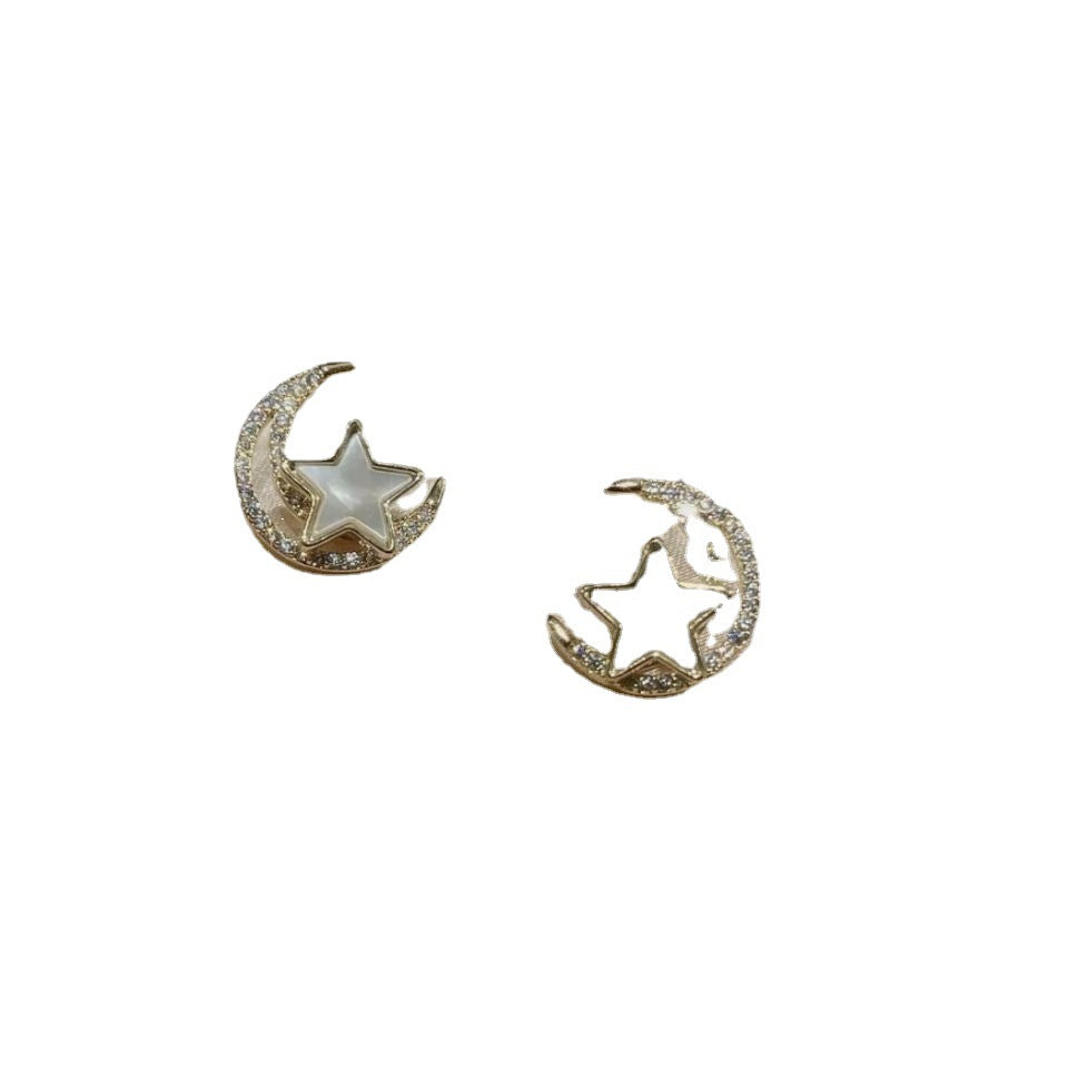 گوشواره های چرخشی با منبت کاری شده با ماه کامل