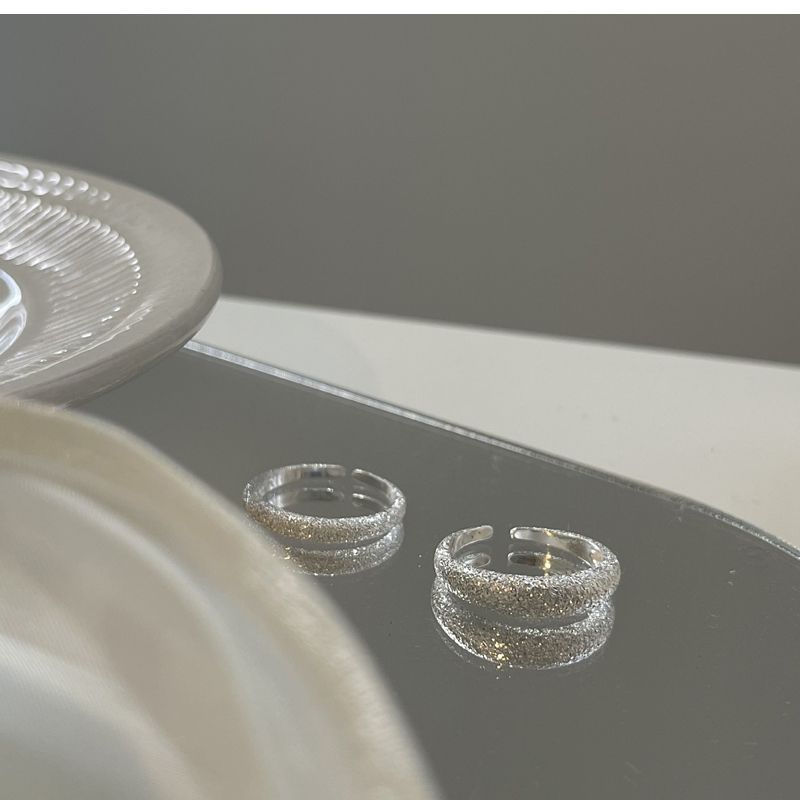 حلقه کهکشانی مات نقره 925 عیار ست 2 ست