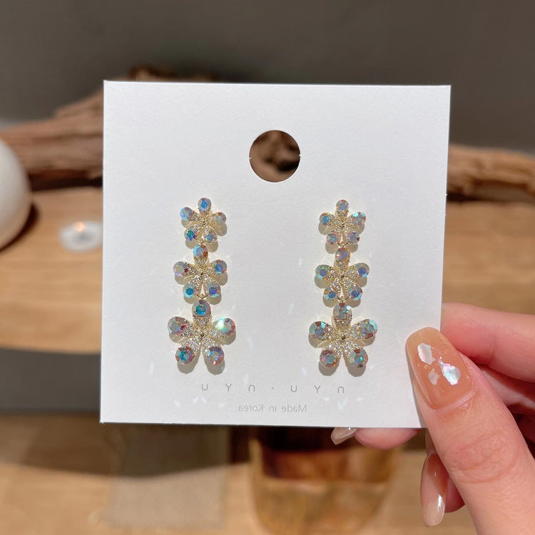 گوشواره دوخت میکرو گل