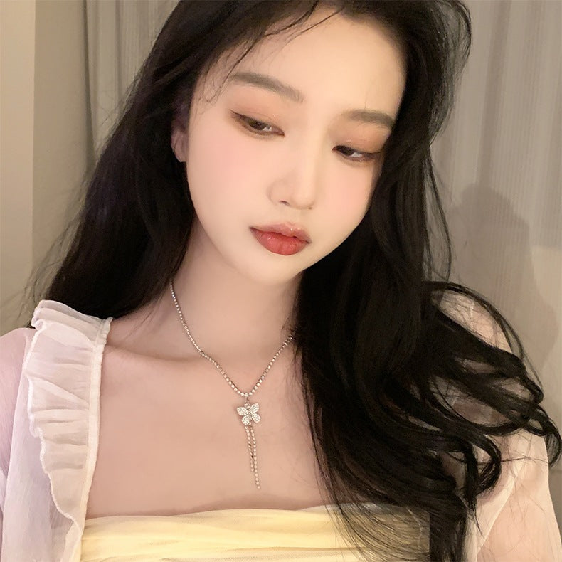 ডায়মন্ড বাটারফ্লাই নেকলেস