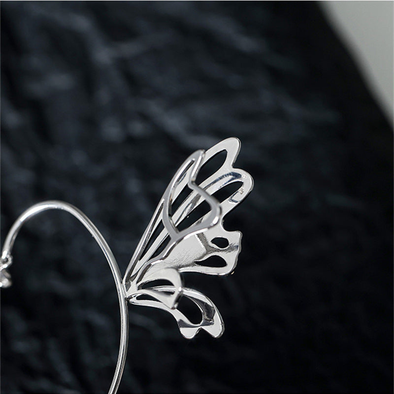 گوشواره گیره گوش سوراخ بال های پروانه ای الماس