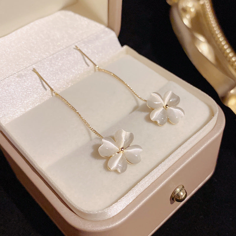 Opal floral long tassel ear line