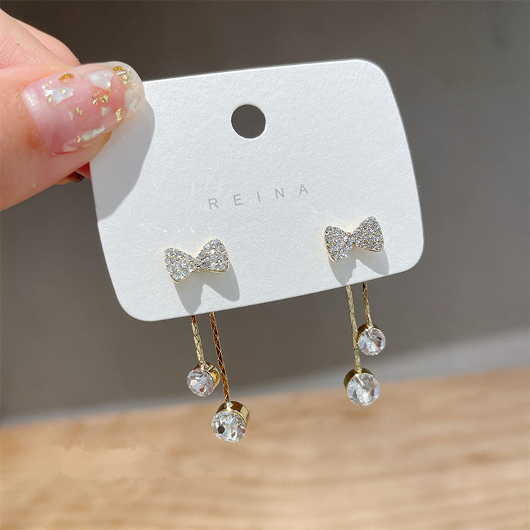 گوشواره نیو تاید منگوله زنانه سوزن نقره عیار 925