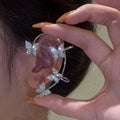 Clip per orecchio a farfalla Clip per orecchio Nessuna clip per orecchio Personalità femminile Clip per orecchio unica