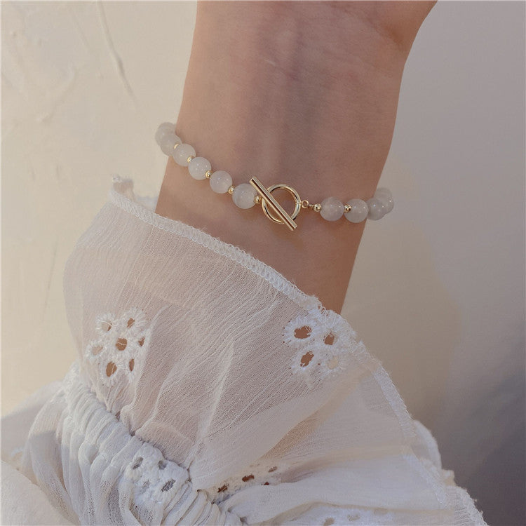 Tek halkalı opal kristal bileklik