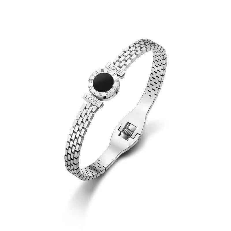 কোন বিবর্ণ সোনার চাকতি প্রেম চিঠি ব্রেসলেট