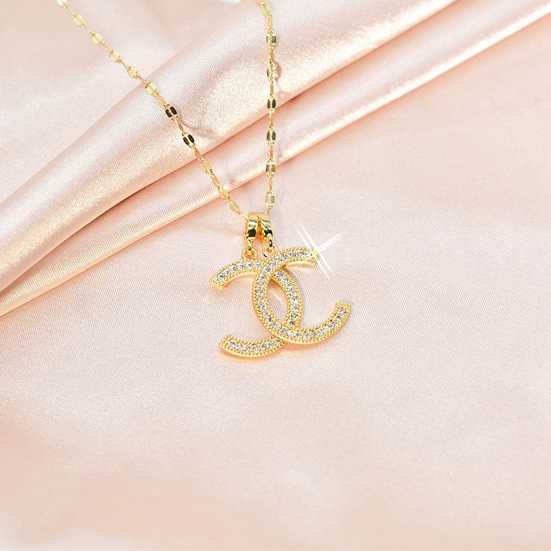 Letter double c necklace