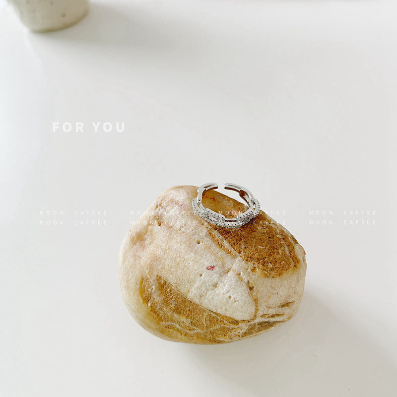 Mở vòng bằng đồng zircon kim cương đầy đủ có thể điều chỉnh