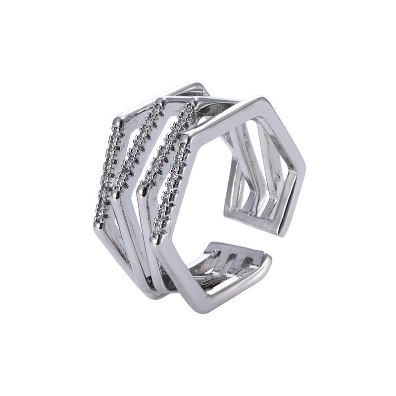 Xếp chồng vòng hình lục giác zircon