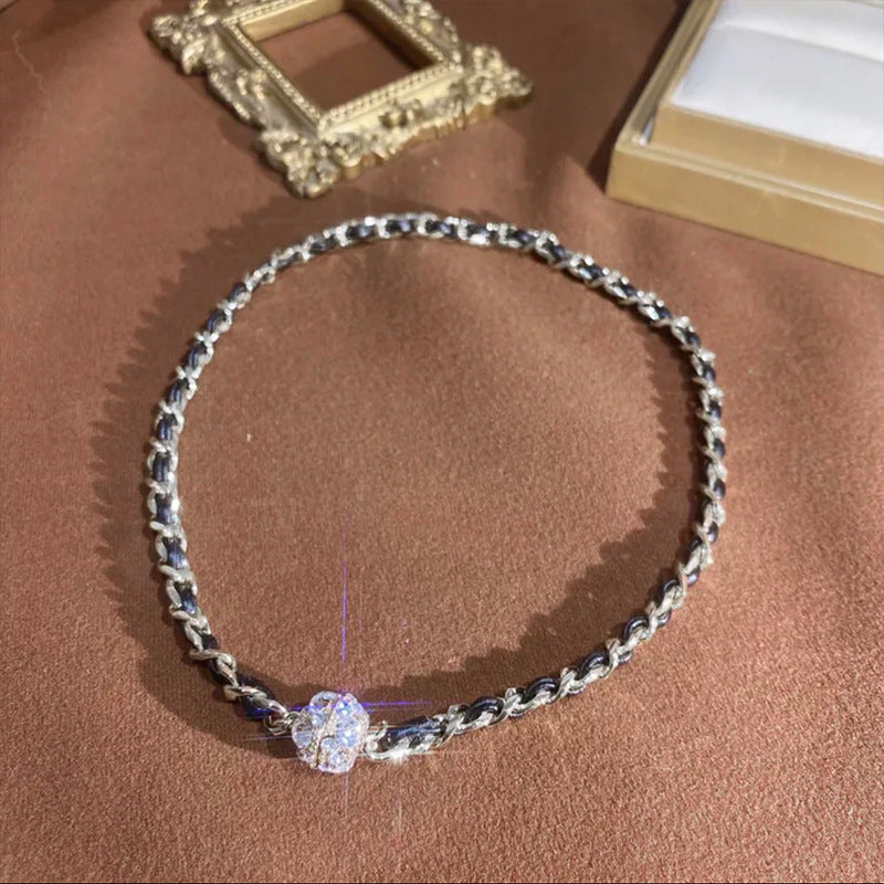 Leather Wrap Chain Magnetic Necklace