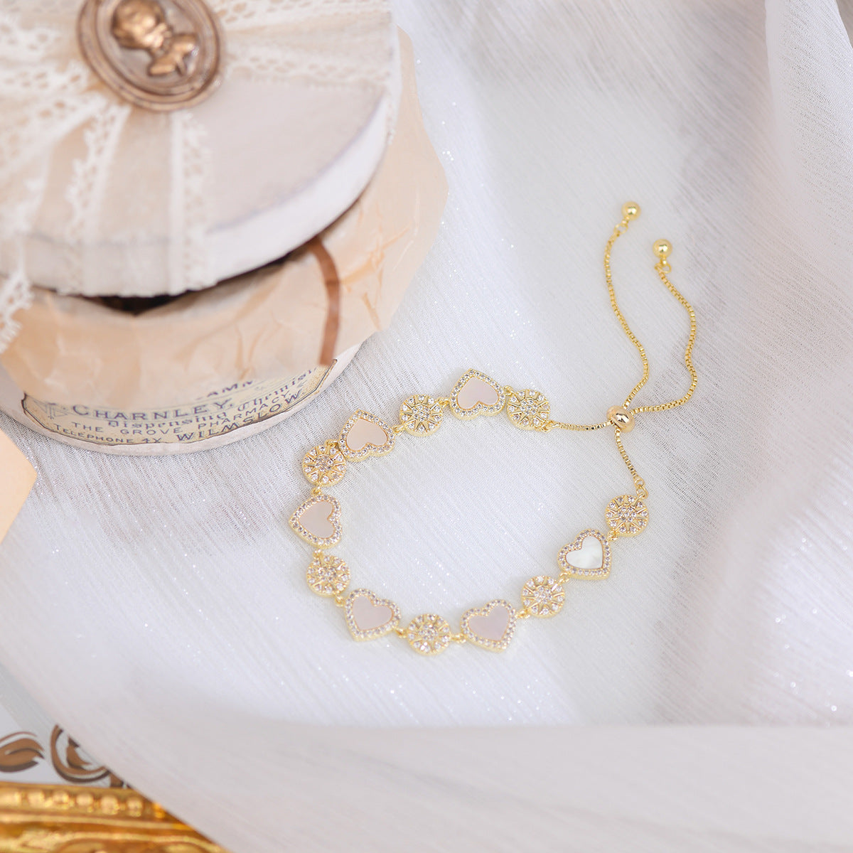 Natural Shell Love Bracelet