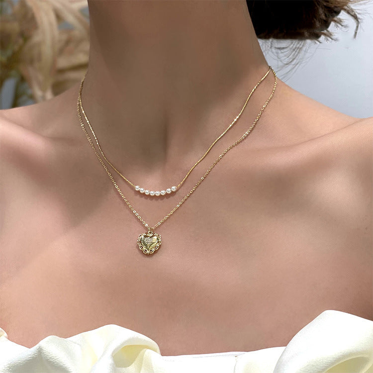 ڈبل لیو پینڈنٹ ہنسلی چین کا ہار