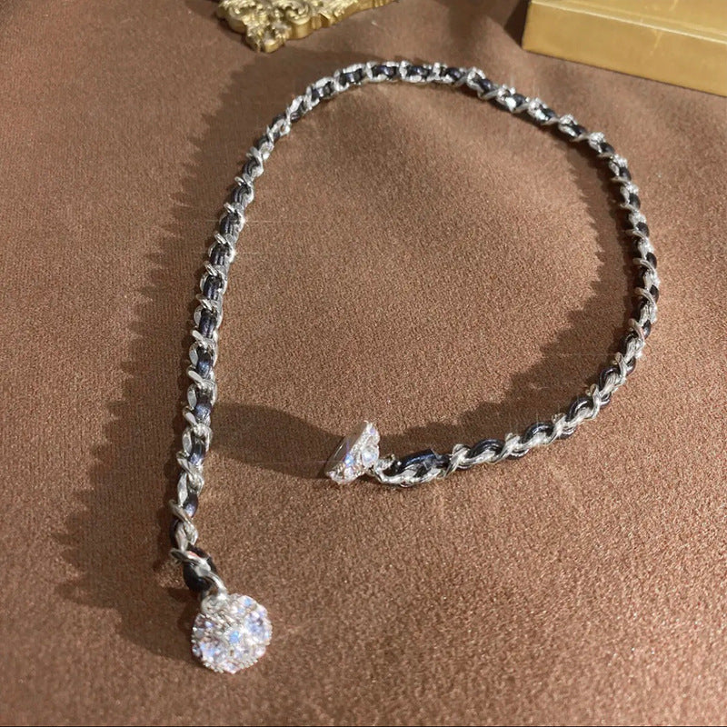 Leather Wrap Chain Magnetic Necklace