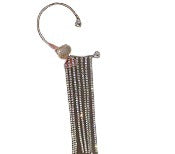 گوشواره بلند سوپر فلش زیرکون حاشیه ای