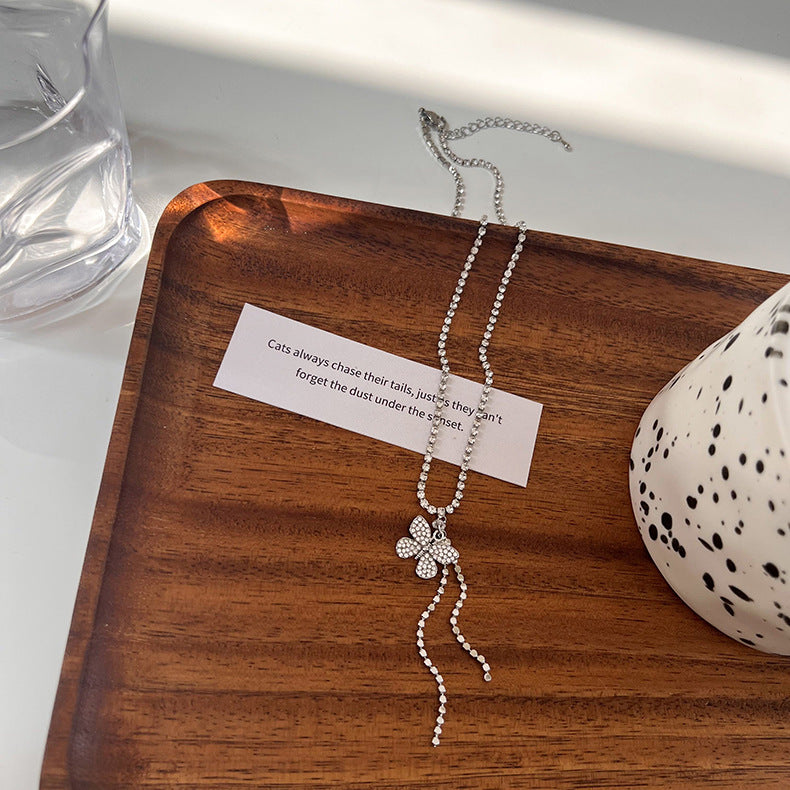 ডায়মন্ড বাটারফ্লাই নেকলেস