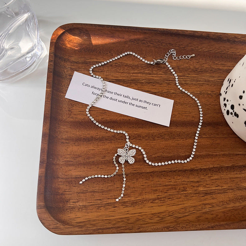 ডায়মন্ড বাটারফ্লাই নেকলেস