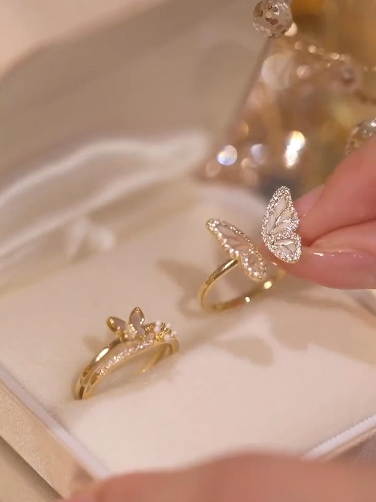 Nhẫn Nữ Hoa Bướm Ngọt Ngào