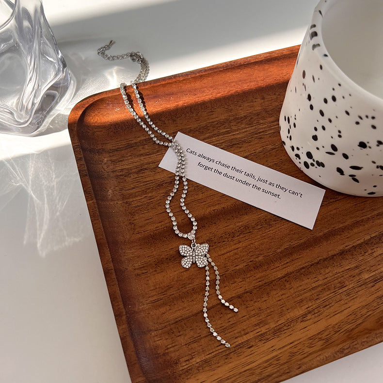 ডায়মন্ড বাটারফ্লাই নেকলেস