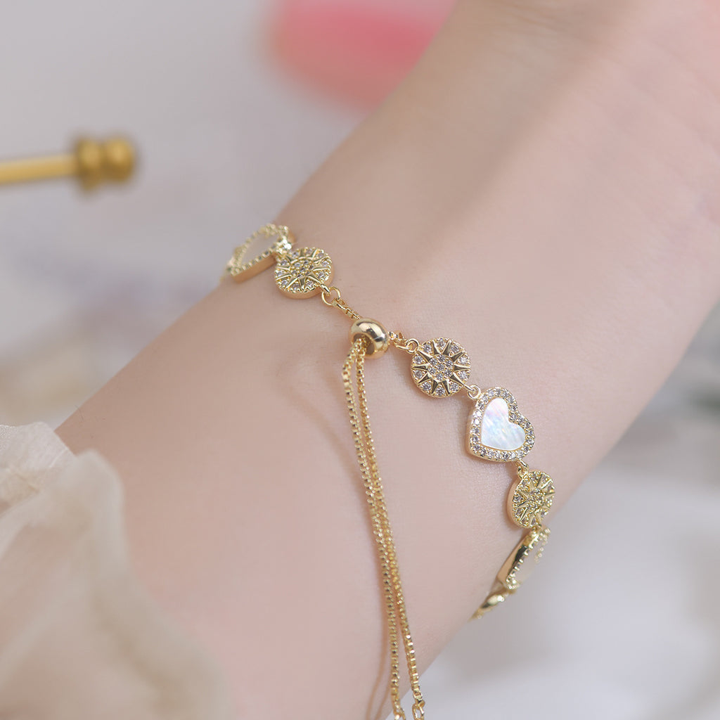 Natural Shell Love Bracelet