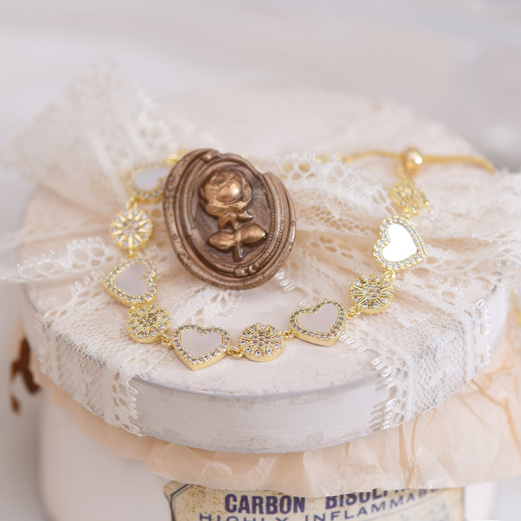 Natural Shell Love Bracelet