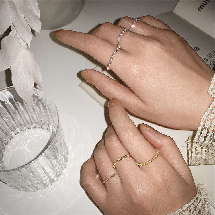 Cincin berkilau retro Perancis