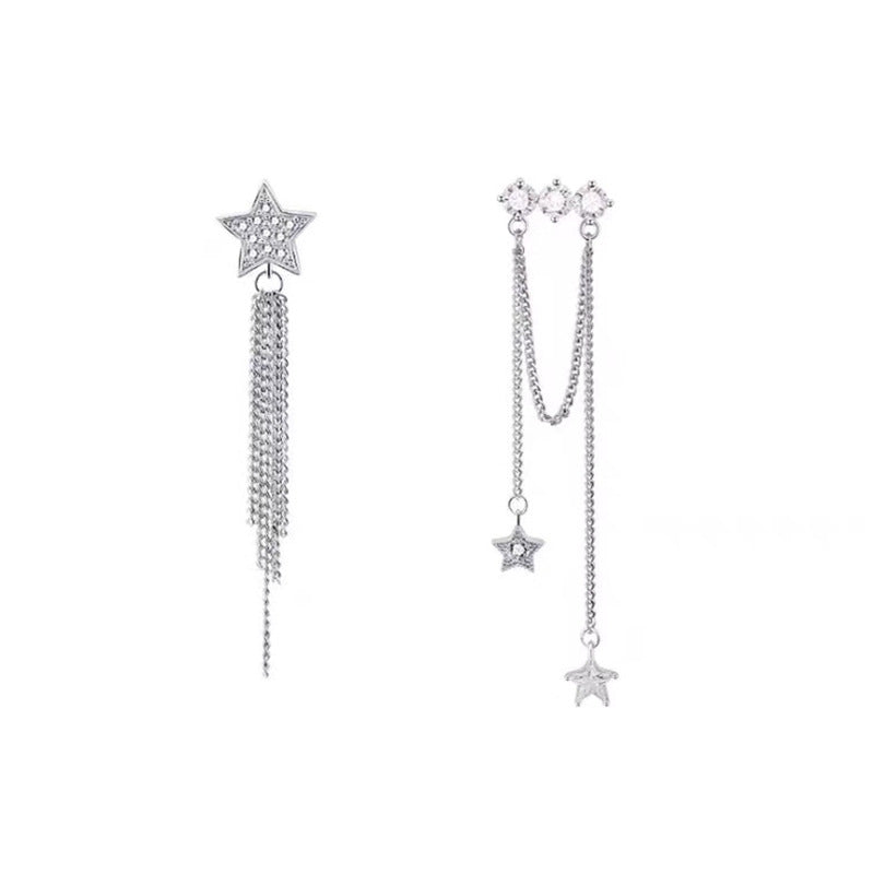 Star Asymmetric Earrings